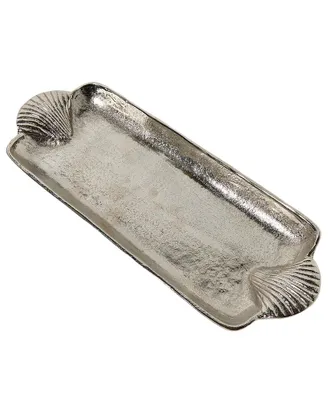 Two's Company Shell Handled Tray