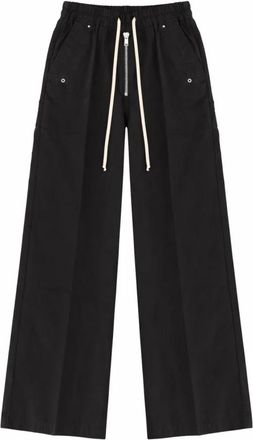 Rick Owens Wijde broek - Dames - Wijde Broeken - Zwart - S - Katoen - Broeken