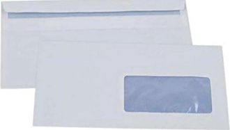 OEM Paquete De 100 Unidades - Sobres Autoadhesivos - 80 G - Tama&ntilde;o: 110 X 220 Mm - Con Ventana - Tama&ntilde;o De La Ventana: 45 X 100 Mm