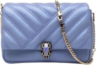 Bulgari Pre-owned Shoulder Bag - Dames - Vintage Schoudertas - Paars - ONE Size - Leer - Vintage