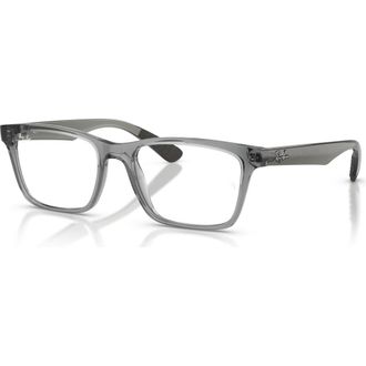 Ray-Ban 53mm Square optical glasses in Grey at Nordstrom