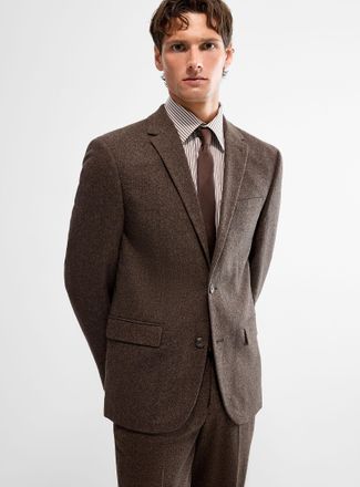 Lindbergh Mens Stretch felted suit jacket Loose fit