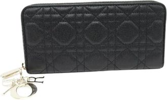 Dior Pre-owned Vintage Portemonnee - Dames - Vintage Accessoires - Zwart - ONE Size - Leer - Vintage