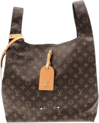 Louis Vuitton Pre-owned Vintage Canvas Shoulder Bag - Dames - Vintage Schoudertas - Bruin - ONE Size - Vintage