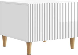 vidaXL Mesa De Caf&eacute; Brillante 49 X 50 X 40 Cm Madera De Ingenier&iacute;a Vidaxl