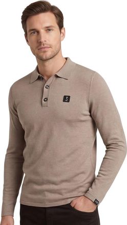 Butcher of Blue polo lange mouw Butcher of Blue beige