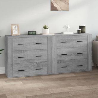 Berkfield Home Sideboards 2 pcs Grey Sonoma Engineered Wood