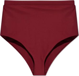 Jil Sander Bikini Broekje - Dames - Bikinis - Rood - S - Leer - Badmode