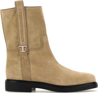 Tod's Tods Sand Suede Ankle Boots