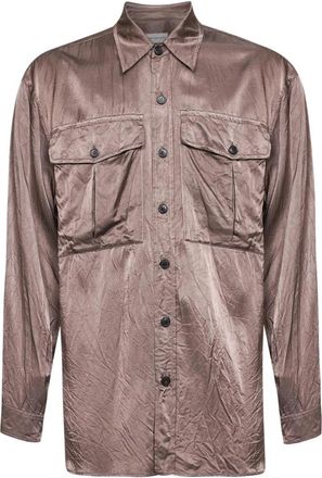Dries Van Noten Casual Overhemd - Heren - Casual Overhemden - Roze - S - Katoen - Overhemden