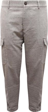 PESERICO Heren, Broeken, Grijs, Maat: XL Wol