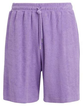 8 by YOOX WIDE-LEG COTTON TERRYCLOTH SHORTS