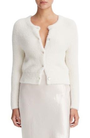 Vince Eyelash Cardigan in Off White at Nordstrom Rack, Size X-Small