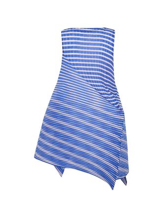 Issey Miyake Generic Stripes Machine Pleats Dress