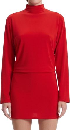 Jacquemus Red Boat Neck Mini Dress