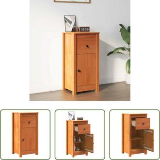 vidaXL vidaXL Credenza moderna - Credenza Marrone cerato 39 x 34,5 x 80 cm Pino massello