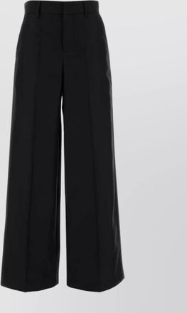 Alberta Ferretti wide-leg pant with front pleats and pockets