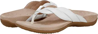 Vionic Bella Braid Thong Sandals White J4526L1100 Womens
