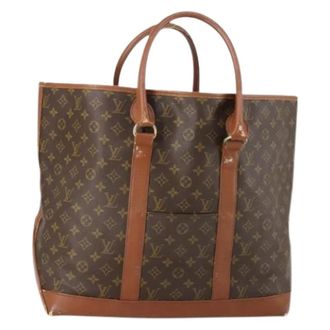 Louis Vuitton Pre-owned Tote Bags, female, Brown, Size: ONE SIZE Pre-owned Canvas Tote Bag