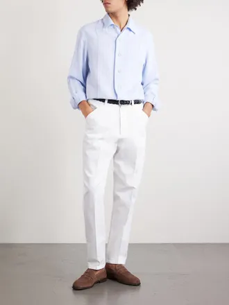 Brunello Cucinelli Hemp, Linen and Cotton-Blend Shirt