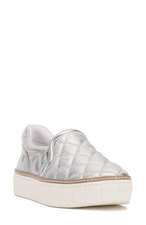 Vince Camuto Romie Slip-On Platform Sneaker in Lux Silver at Nordstrom Rack, Size 11