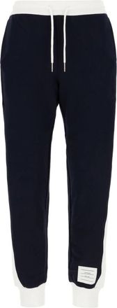 Thom Browne Stijlvolle broeken voor mannen - Dames - Sweatpants - Blauw - 2XS - Katoen - Broeken