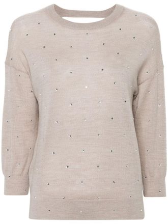 Zadig&Voltaire Kansy knittted wool jumper - Neutrals