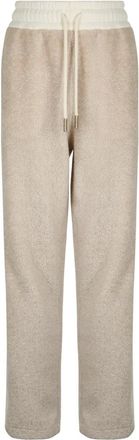 Moncler Broeken, Dames, Beige, S, Katoen, Teddy Track Pants