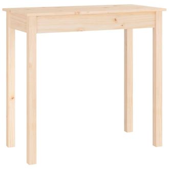 vidaXL Mesa Consola Madera Maciza De Pino 80x40x75 Cm Vidaxl