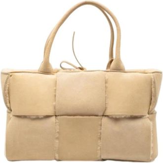 Bottega Veneta Pre-owned Tote Bags, female, Beige, Size: ONE SIZE Pre-owned Arco Tote