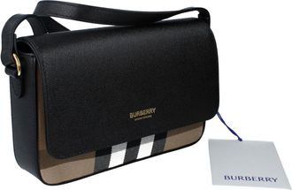 Burberry Womens Maddison Dark Rosewood Shoulder Bag - Black - One Size