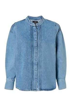 Mart Visser Nina Denim Blouse Denim Blauw