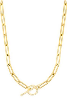 Adornia Toggle Paperclip Chain Necklace in Gold at Nordstrom Rack