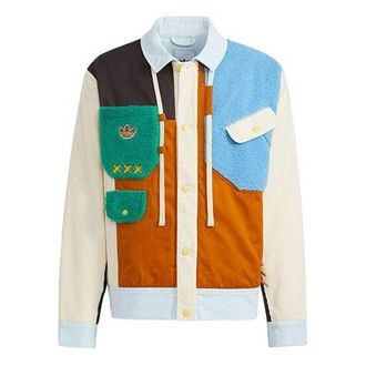adidas originals x melting sadness Crossover Series Contrast Color Stitching logo Sports Jacket Couple Style Colorblock HC0346
