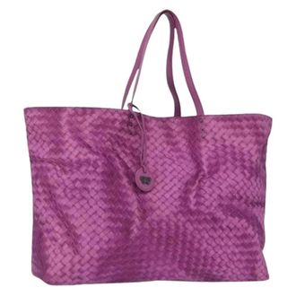Bottega Veneta Pre-owned Tote Bags, female, Purple, Size: ONE SIZE Pre-owned Vintage Tote Bag