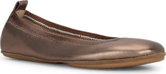 Yosi Samra Samara Foldable Ballet Flat in Bronze at Nordstrom, Size 8