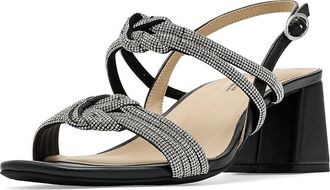 Life Stride Celeste Womens Sling Back Shoes Black Fabric : 9.5 M (B), Faux Leather