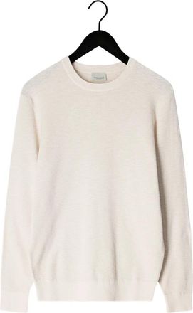 Profuomo Structure Crew Neck - Heren - Ronde hals truien - Beige - 2XL - Katoen - Truien & Vesten