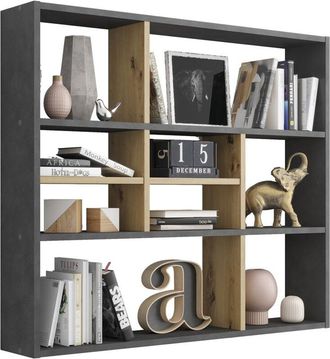 FMD Estantería de pared con 9 compartimentos L90 cm - Mika