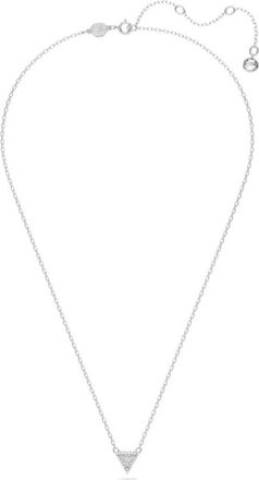 Swarovski Trilliant-geslepen Driehoek Hanger Ketting - Dames - Kettingen - Grijs - ONE Size - Accessoires