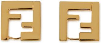 Fendi Accessoires, Dames, Geel, ONE Size, Oorbellen