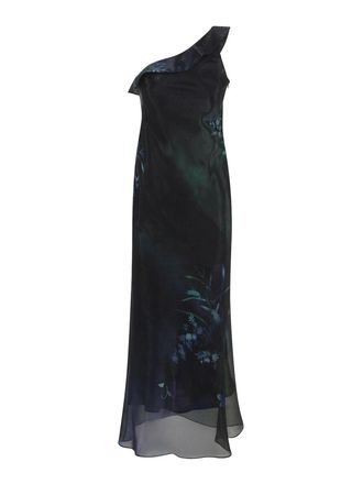 Giorgio Armani One-Shoulder Long Dress