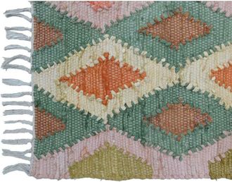 DKD Home Decor Alfombra Dkd Home Decor Gris Amarillo Multicolor Rombos 160 X 230 X 1 Cm