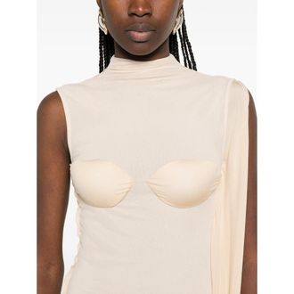 Jean Paul Gaultier Draped High Neck Dress