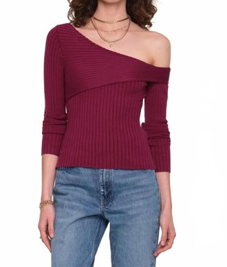 Heartloom Finley Knit Sweater In Merlot