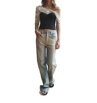 Hellessy Jasper Wide Leg Jeans In Medium Wash