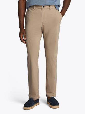 Tommy Hilfiger Chinohose TOMMY HILFIGER DENTON KNIT TECH, Herren, Gr. 30, L&auml;nge 32, gr&uuml;n (sandalwood), Web, Obermaterial: 57% Elastomultiester, 43% Polyester, unifar