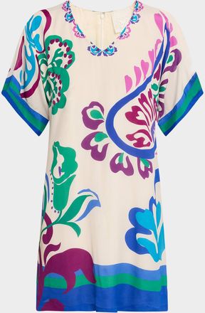 Johnny Was Tate Floral & Paisley-Print Shift Dress