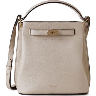 Mulberry Islington Leather Bucket Bag in Chalk at Nordstrom