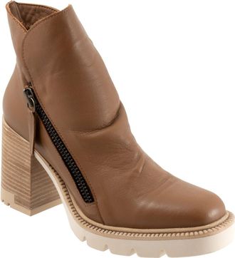 Bueno Elliott Block Heel Bootie in Walnut at Nordstrom, Size 7.5-8Us